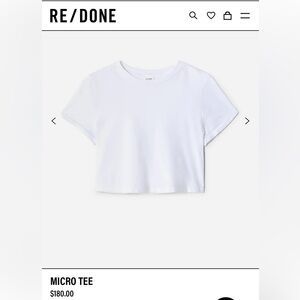 RE/DONE x Hanes Micro Tee